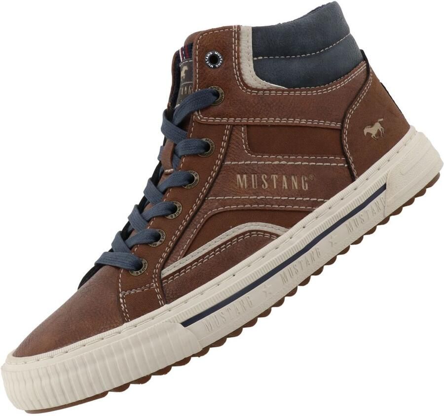 Mustang heren sneaker bruin
