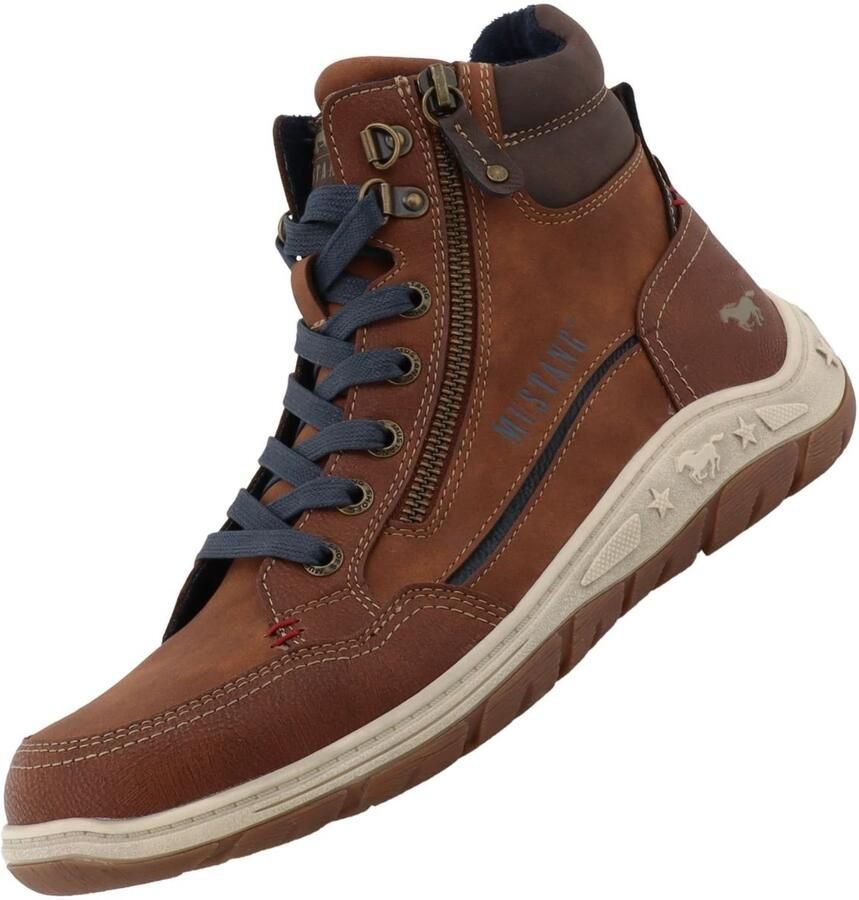 Mustang heren sneaker bruin