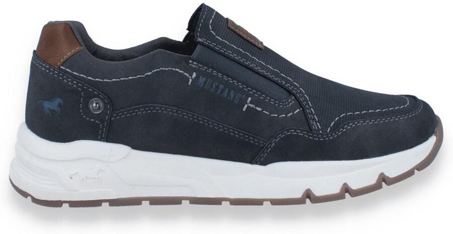 MUSTANG Slip-ons bruin donkergrijs