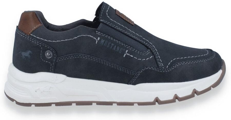 MUSTANG Slip-ons bruin donkergrijs