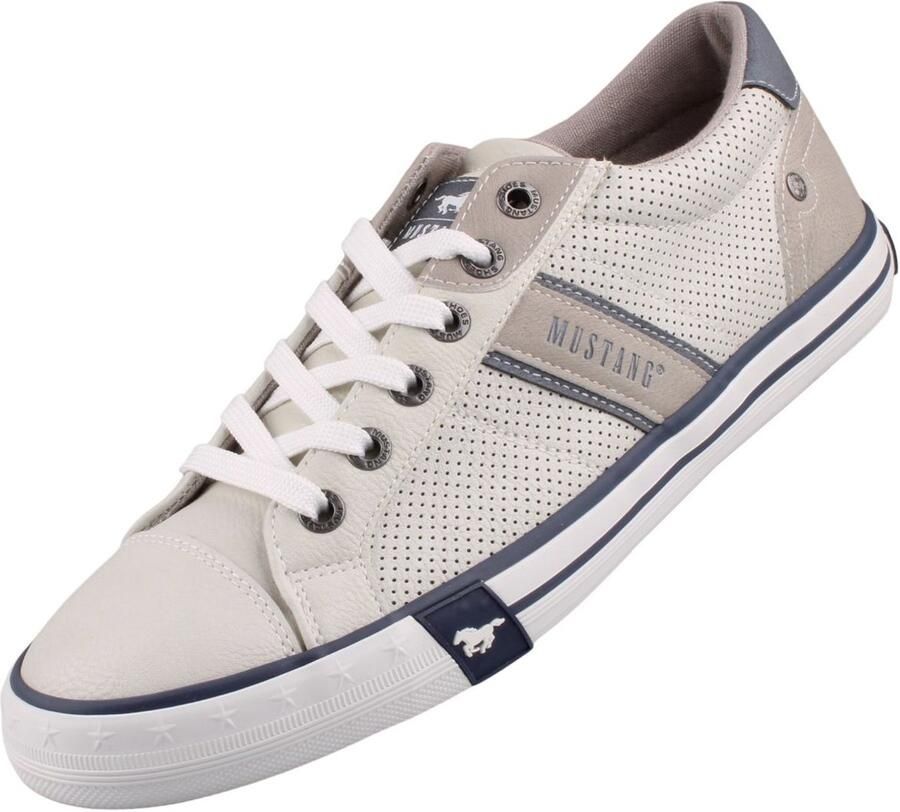 MUSTANG Sneakers laag navy stone grey offwhite