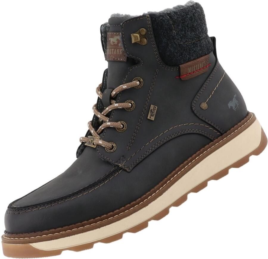 Mustang heren TEX laarzen donkergrijs gevoerd