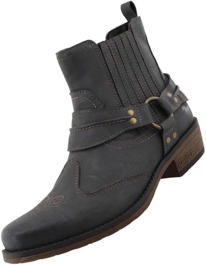 Mustang heren westernlaarsjes grijs 36M0031001