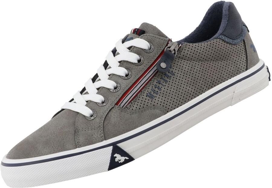 MUSTANG Sneakers laag donkerblauw grijs