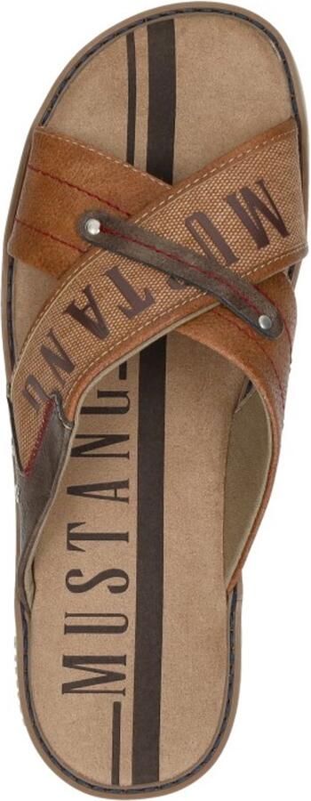 Mustang Shoes Slippers zomerschoen slippers badschoen met opvallende logo-opschrift - Foto 2