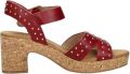 Mustang Sandalen Hak Sandalen Hak Bordeaux - Bordeaux