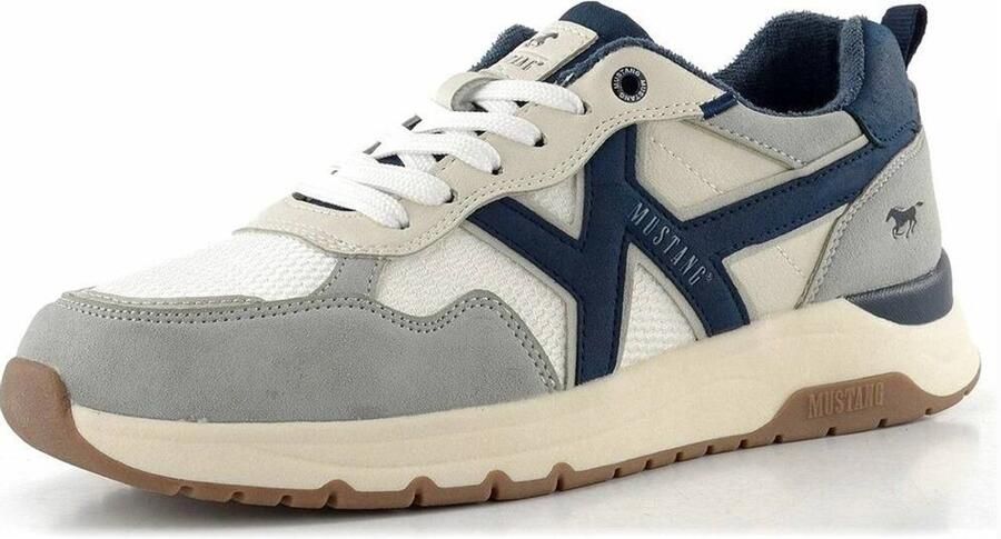 Mustang Schoenen Heren 43 Wit Polyester 26M0291004