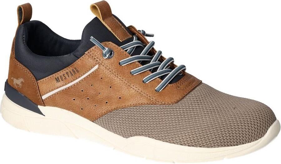 Mustang Schoenen Heren 44 Taupe Polyester
