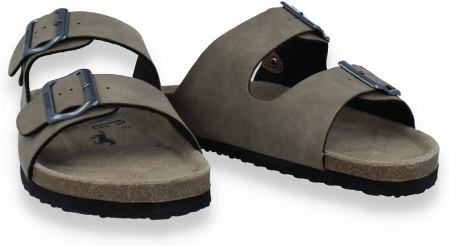 Mustang Heren Slipper Taupe Beige