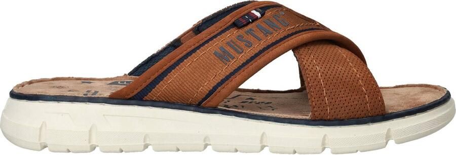 Mustang Slippers Heren Cognac - Foto 2