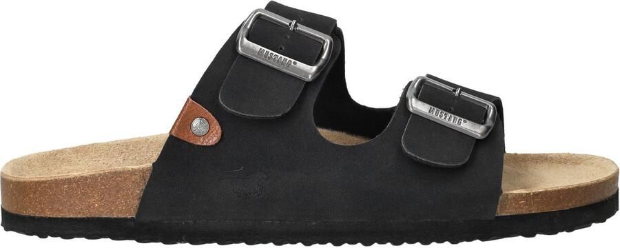 Mustang Slippers Heren Zwart