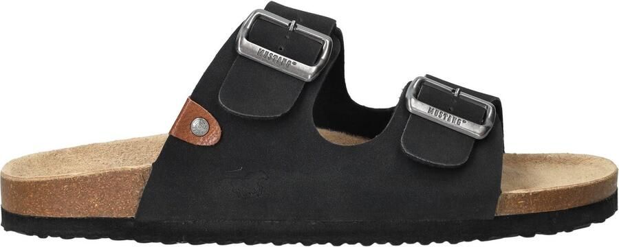 Mustang Slippers Heren Zwart