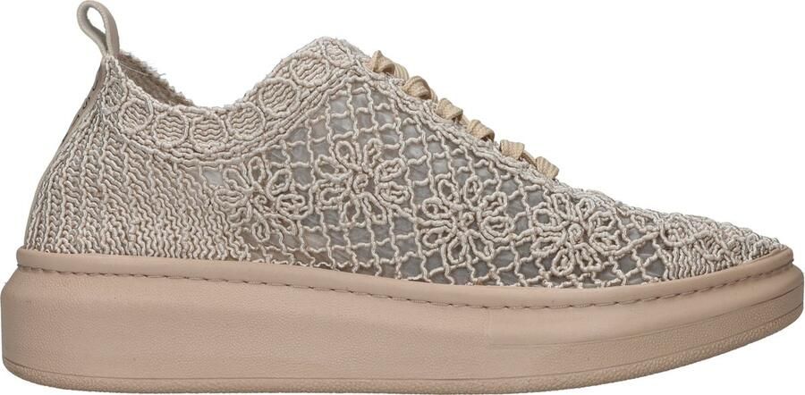 Mustang Shoes Sneakers plateausneaker veterschoen met sleehak