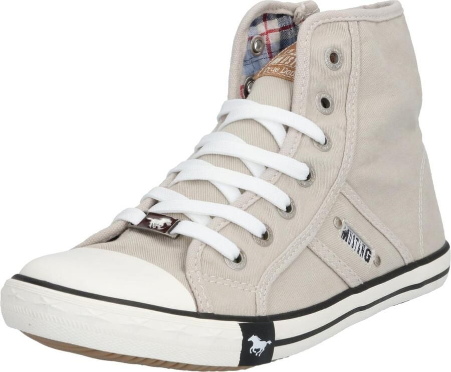 Mustang sneakers hoog Lichtgrijs