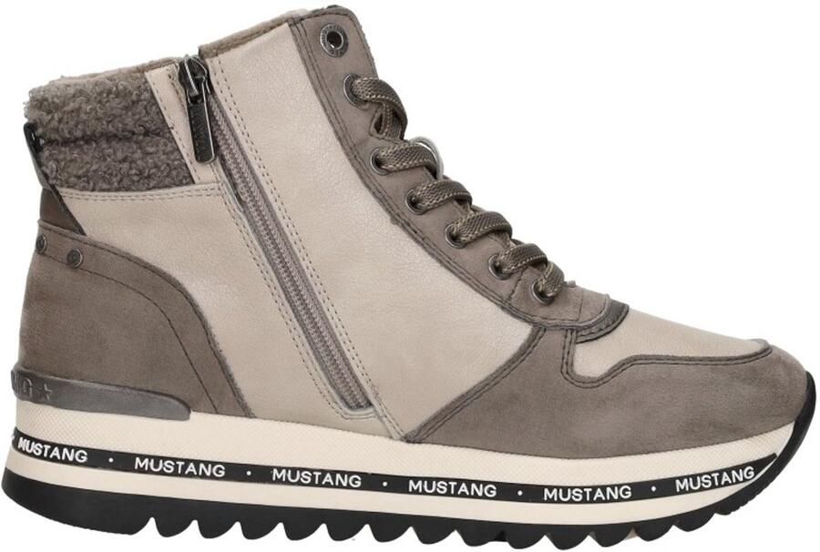 Mustang Sneakers Hoog Sneakers Hoog Taupe