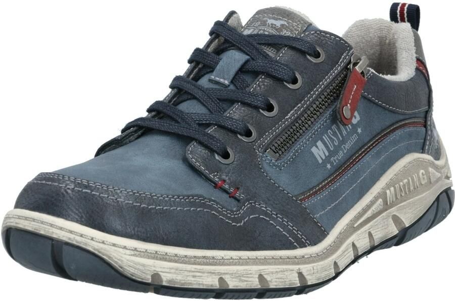 Mustang Shoes Sneakers met zijlogo vrijetijdsschoen lage schoen veterschoen