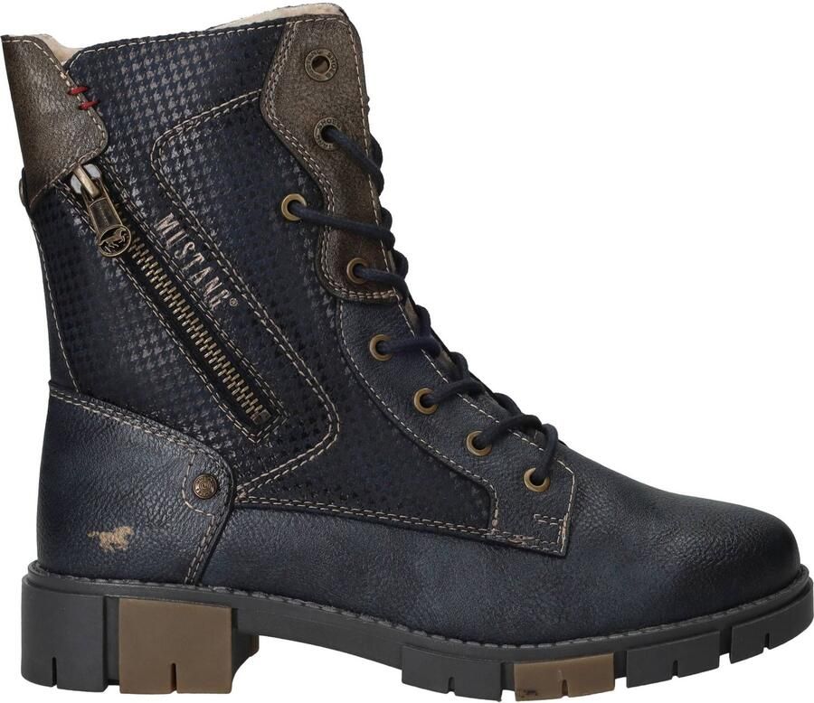Mustang Veterboots Dames Blauw