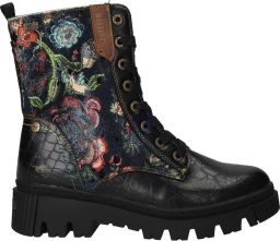 Mustang dames TEX-enkellaarsjes zwart 36M0112003-black multi