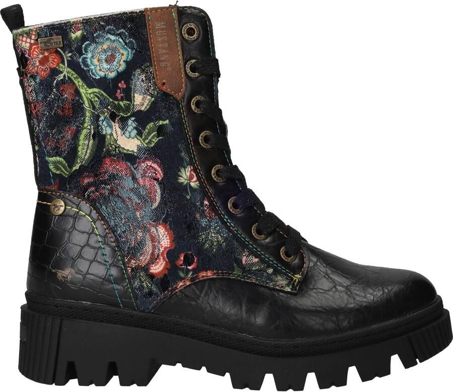 Mustang TEX-enkellaarsjes zwart 36M0112003-black multi
