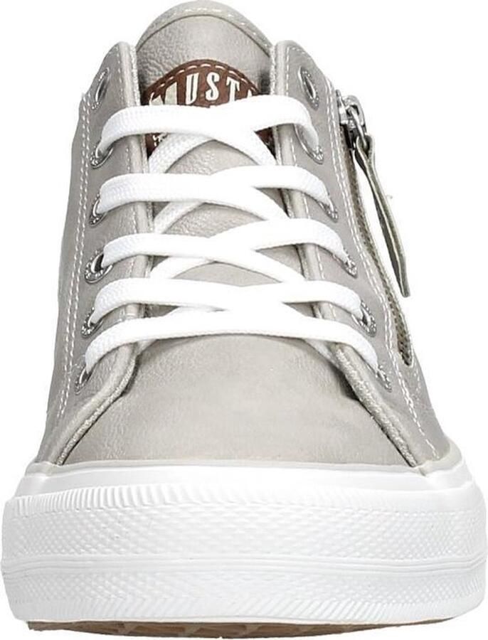 Mustang Dames veterschoenen Laag licht grij