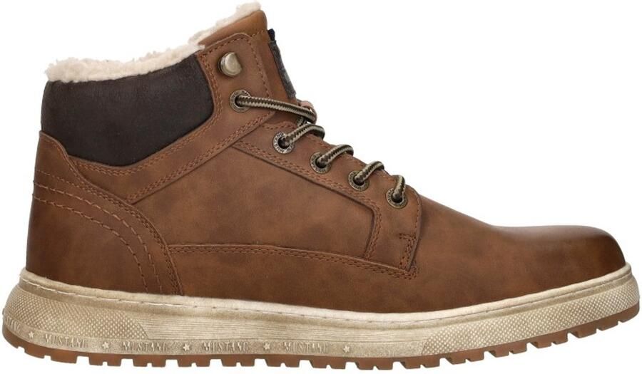 Mustang Veterschoenen Hoog Veterschoenen Hoog Cognac - Foto 9