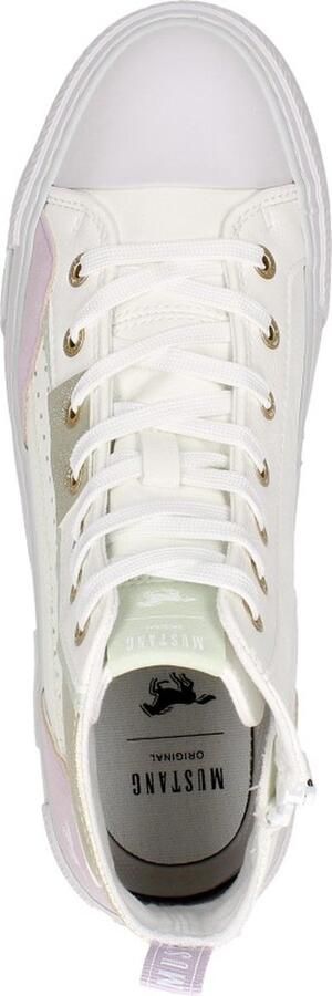 Mustang Veterschoenen Hoog Veterschoenen Hoog wit - Foto 12