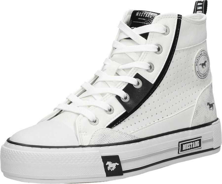 Mustang Veterschoenen Hoog Veterschoenen Hoog wit
