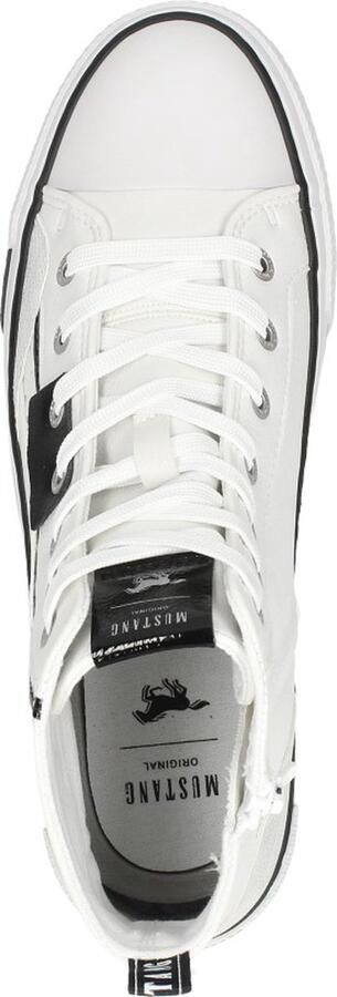 Mustang Veterschoenen Hoog Veterschoenen Hoog wit - Foto 11
