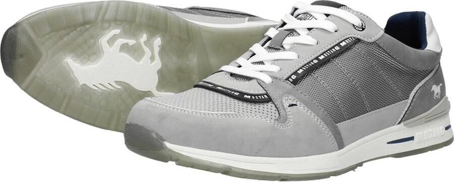 Mustang Veterschoenen Laag Veterschoenen Laag licht grijs - Foto 6