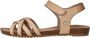 Mustang Taupe Sandaal met Klittenbandsluiting Beige Dames - Thumbnail 1