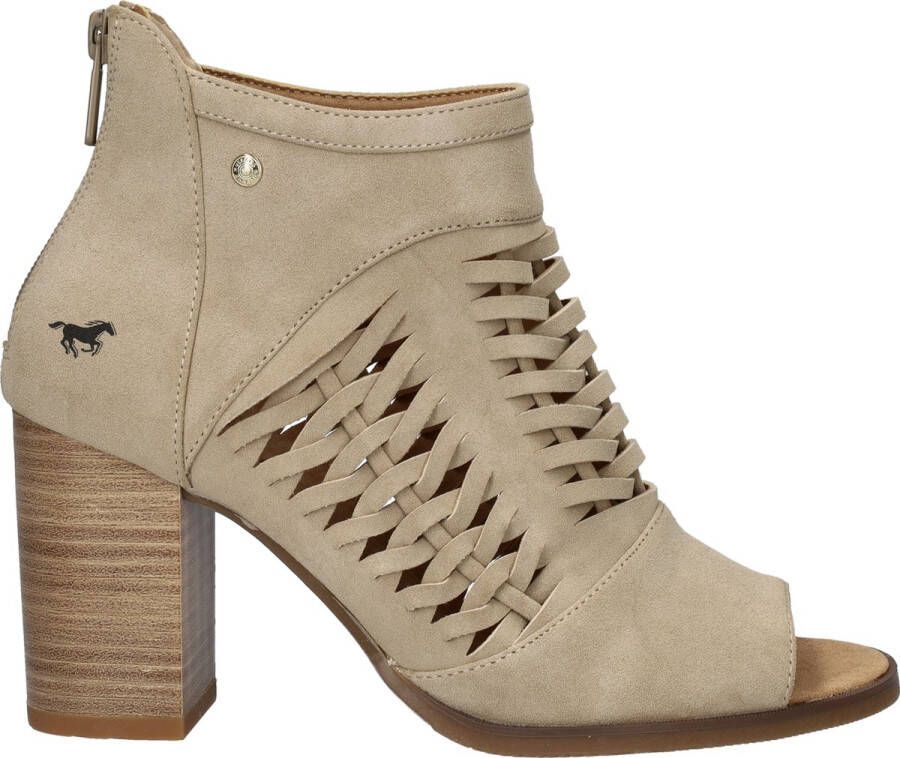 Mustang Sandalen Hak Sandalen Hak Beige