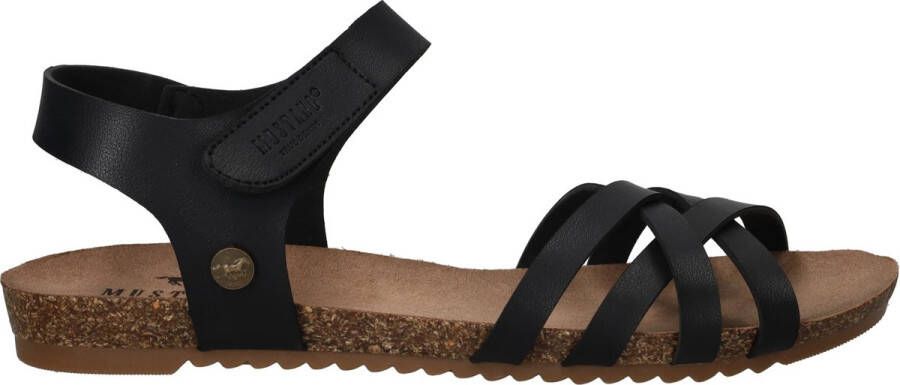 Mustang Sandalen Plat Sandalen Plat Zwart