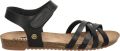 Mustang Sandalen Plat Sandalen Plat zwart - Zwart