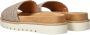 Mustang Taupe Textiel Zomer Slipper Beige - Thumbnail 1
