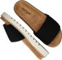 Mustang Zomer Zwart Textiel Slipper Black - Thumbnail 1