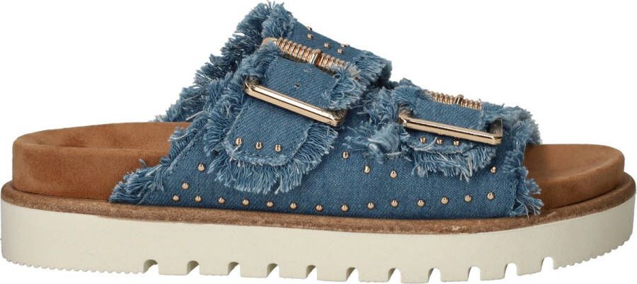 Mustang Slippers Dames Blauw