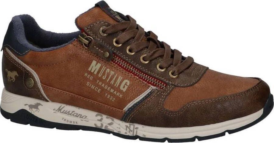 Mustang Sneaker Heren Bruin Cognac