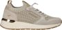 Mustang Beige Glitter Elastische Sneaker Beige Dames - Thumbnail 1