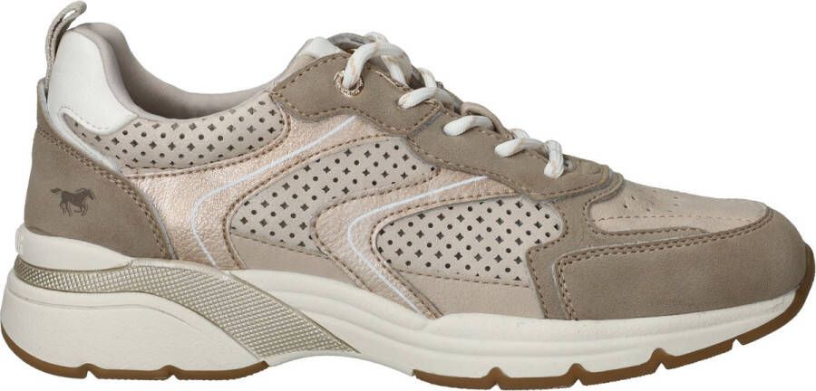Mustang Sneakers Dames Taupe