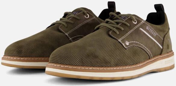 Mustang Sneakers groen Suede