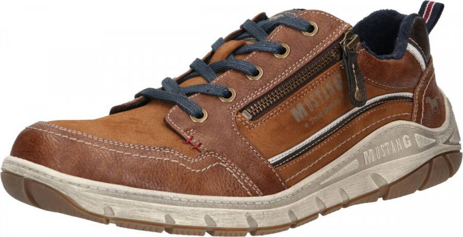 Mustang Shoes Sneakers met zijlogo vrijetijdsschoen lage schoen veterschoen