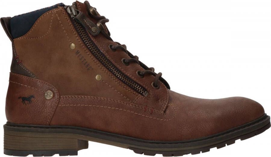 Mustang Shoes Hoge veterschoenen met een ritssluiting - Foto 3