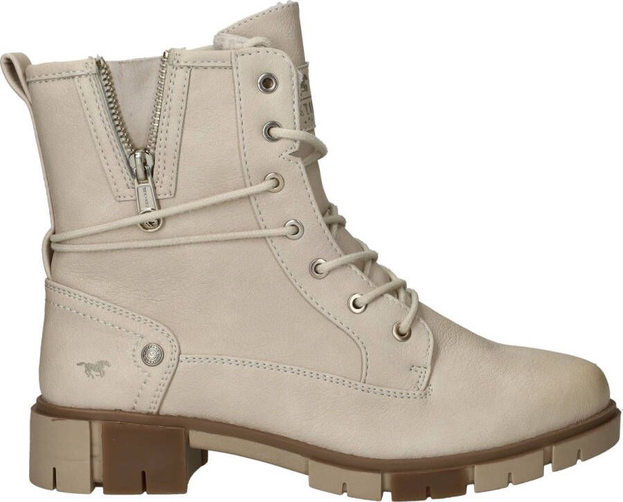 Mustang Dames Bottine Ivory Beige