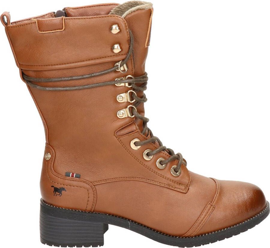 Mustang Veterschoenen Hoog Veterschoenen Hoog cognac