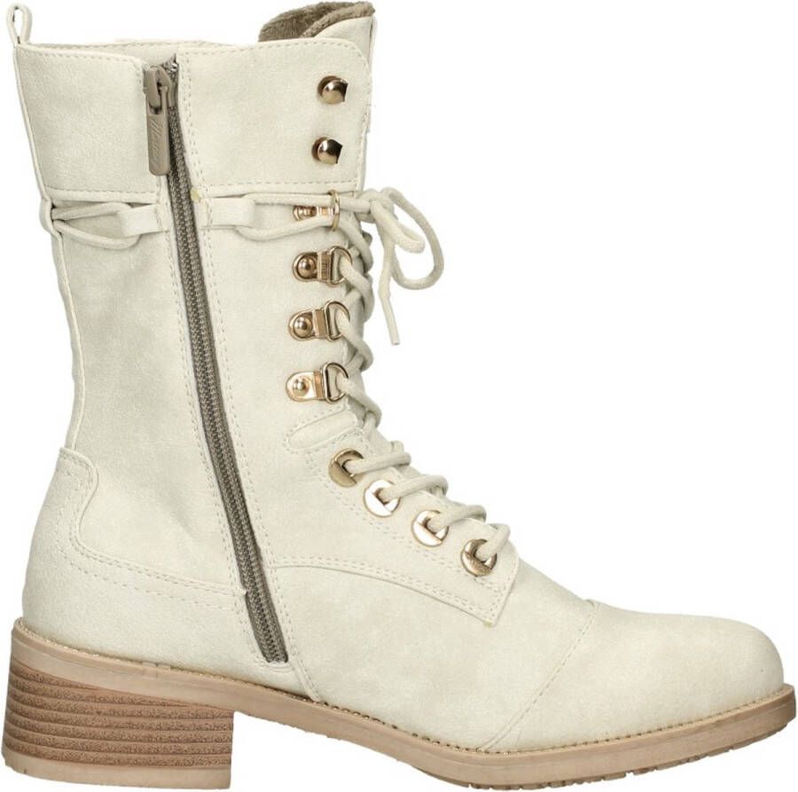 Mustang Veterschoenen Hoog Veterschoenen Hoog gebroken wit - Foto 2