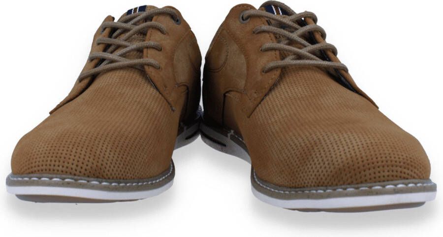 Mustang Shoes Veterschoenen vrijetijdsschoen lage schoen veterschoen met perforatie