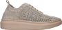 Mustang Beige Bloemen Sneakers voor Dames Beige Dames - Thumbnail 1