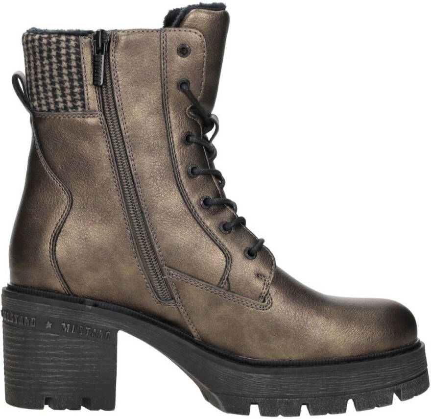 Mustang Veterschoenen Hak Veterschoenen Hak goudkleur