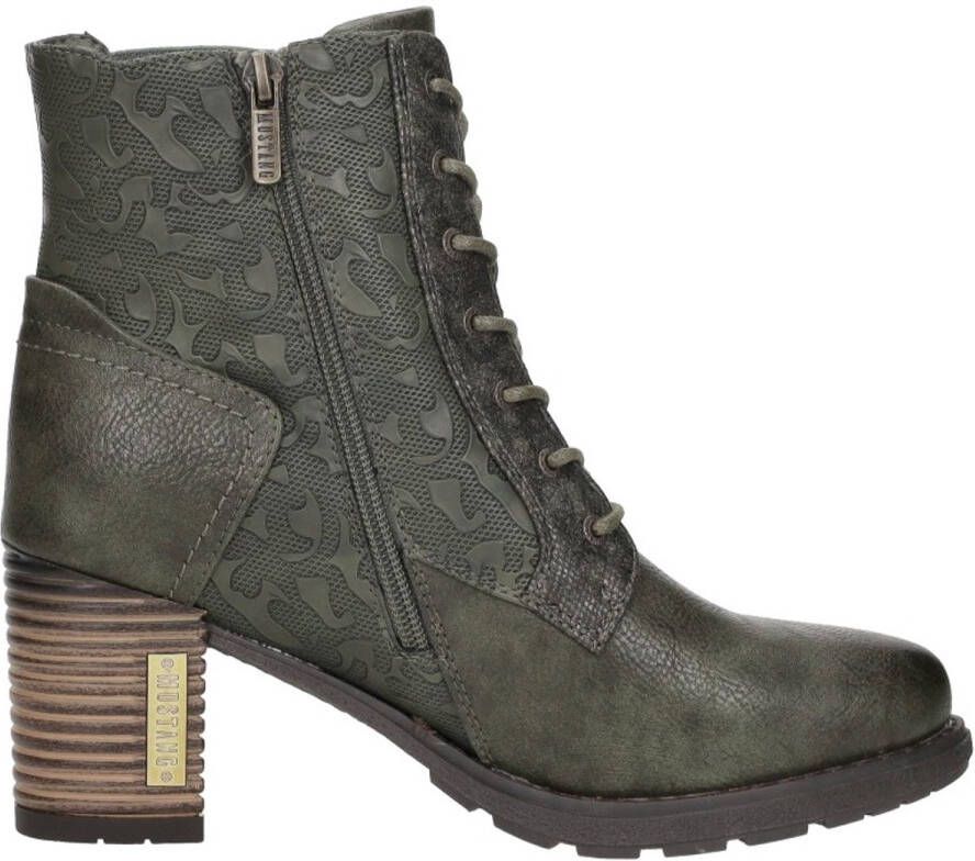 Mustang Veterschoenen Hak Veterschoenen Hak Khaki