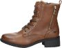 Mustang Shoes Veterlaarsjes lace-up boots block heel with practical inner zipper - Thumbnail 1